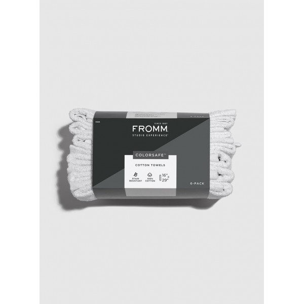 Fromm Black Label Colorsafe Cotton Towels - White