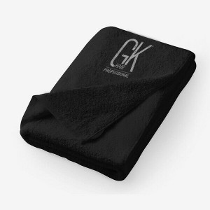 GK Hair Black Towel